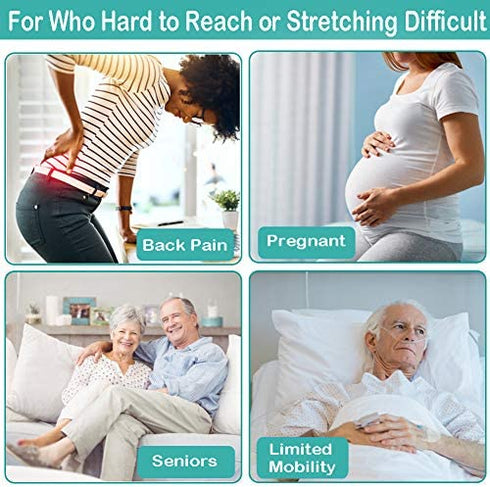 Toilet Aid Wiper Self Assist Bathroom Bottom Butt Wipe Helper Wand Long Reach Comfort Wipe Tool Paper Tissue for Pregnant After Surgery Seniors Arm Handicap Bariatric